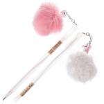 Ручка шариковая детская Единорог Пушистик синяя 0,5 мм., 142 мм., корпус рисунок подвеска игольчатый стержень,рушка, 1220