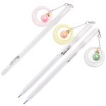 Ручка шариковая детская Жемчужина синяя 0,38 мм., 144 мм., игольчатый стержень, корпус ассорти подвеска, 4889