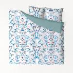 Набор Евро (пододеяльник и 2 наволочки) S&J, поплин, Нуволе, n70