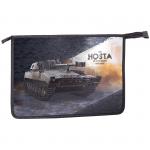 Папка для тетрадей 1 отделение, А4, ArtSpace Военная техника, пластик/картон, конгрев,металл.,на молнии, 81Ш4_15719