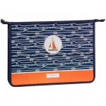 Папка для тетрадей 1 отделение, А4, ArtSpace Морской паттерн, пластик-картон, на молнии, 30Ш4_23139