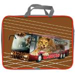 Папка с ручками, А4 Автобус Гепард, ткань, ручка тесьма, 80 мм., 2ш48_1026