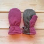 Варежки флисовые с утеплителем и мембранной ладошкой на хлопковом подкладе