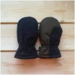 Варежки флисовые с утеплителем и мембранной ладошкой на хлопковом подкладе