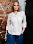 Блузка из льна 21-04 белый