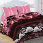 КПБ 5пр био комфорт "Любимый дом" (70х70) рис. 11874-1/11890-2 Лебединая верность