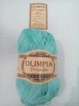 Пряжа для руч.вяз."Olimpia Driada" цв.GR100 бирюза (хлопок мерс.100%) 5шт*100г