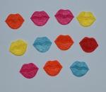 Аппликация фетровая губы 21*17мм  упаковка 5 шт