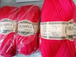 Пряжа для руч.вяз."Olimpia Diana" цв.23 ягодная (ш-50%, акр-50%) 500г