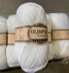 Пряжа для руч.вяз."Olimpia Krisanta" цв.F1 белая (ш-30%, акр-70%) 5шт*100г