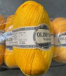 Пряжа для руч.вяз."Olimpia Krisanta" цв.F2 желток (ш-30%, акр-70%) 5шт*100г