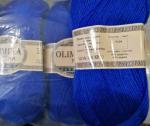 Пряжа для руч.вяз."Olimpia Flora" цв.FL24 синий (ш-40%, акрил-60%) 500г