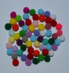 Аппликация помпоны, арт 2 цвета в асс,  10 мм, упак 5 шт