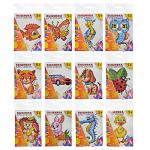 Набор для вышивания 14х10см (канва, нитки мулине, пластиковая игла), 6-12 дизайнов