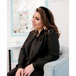 Блузка SIZE PLUS лайт черная M98