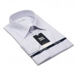 1144TCL Мужская рубашка белого цвета в клетку Classic