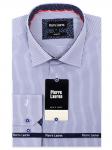 0192TESF Приталенная мужская рубашка с длинным рукавом Slim Fit