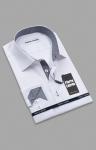 0157TESF арт. Мужская рубашка белая Elegance Slim Fit