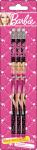 BRAB-US1-102-BL3 Карандаши ч/г BB, шестигранные с ластиком, 3 шт. Печать на корпусе - термоперенос. Упаковка - блистер, 500 г/м2, 4+1, европодвес.  Barbie