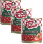 *Набор 3 банки. Фасоль красная в томатном соусе Фрау Марта 310 г 3 шт.