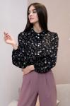 Блуза 1328.4022 (черный с белыми цветами), Seventeen