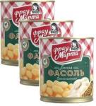 *Набор 3 шт. Фасоль белая оригинальная Фрау Марта 310 г, шт