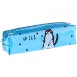 Пенал мягкий 200*65*40 ArtSpace Black cat, голографическая искусственная кожа, Tn_19758