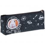 Пенал мягкий 200*80*40 ArtSpace Космонавт, искусственная кожа с блестками, Tn_19796