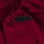 Вафельная накидка на резинке для бани и сауны Премиум мужская цвет 066 бордо