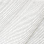 Вафельная накидка на резинке для бани и сауны женская цвет белый