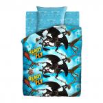 КПБ Бязь 125 г/м2 "Детский " 1,5 сп. ( нав 70/70 1 шт.) (диз.: "Как приручить дракона" 16131-1/16132-1 Беззубик и Иккинг)