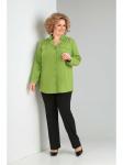 Блузка 1010 зеленый, ОрхидеяЛюкс