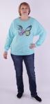 Джемпер женский LJ 67-132/01п     св.ментоловый