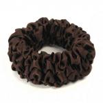 Шёлковая резинка для волос (шоколад)