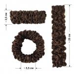 Шёлковая резинка для волос (шоколад)