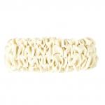 Шёлковая резинка для волос (ваниль)