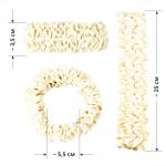 Шёлковая резинка для волос (ваниль)