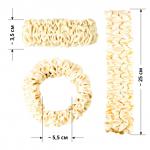 Шёлковая резинка для волос (чайная роза)