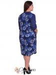 Домашний халат с цветами К817