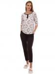 Домашний брючный костюм Птички К698
