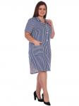Халат-туника в полоску К686
