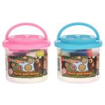 НАБОР "ТЕСТО ДЛЯ ЛЕПКИ" "MULTIART" "МАША И МЕДВЕДЬ" (10 ЦВ.*75ГР.+1 ФОРМОЧКА) В ВЕДРЕ в кор.4*36шт