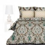 КПБ евро сатин "Unison" Sateen Luxury (70х70) рис. 15379-2/15380-1 Louvre