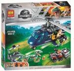 Конструктор Jurassic World "Погоня за Блю на вертолете" 415 деталей, BELA 10925 i
