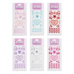 LADECOR Наклейка Блеск, ПВХ, 17х8см, 5-7 цветов, арт.75-05