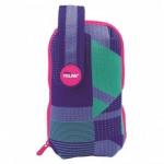 Пенал Milan Knit на ручке с 4-мя пеналами с наполн. 19,4x10x8 см,08871KNPL