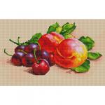 Кристальная мозаика (алмазная вышивка) "ФРЕЯ" ALV-1 07   "Персики и черешня"