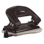 Дырокол Milan, до 15 листов, черный, металл. корпус, в карт.коробке, 19012K