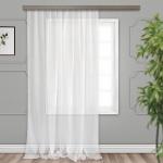 Штора Тюль деворе Флора белый 150*275