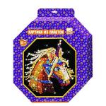 Набор д/творчества КАРТИНА ИЗ ПАЙЕТОК, 28*31см, 2 диз. ассорти, карт. короб.